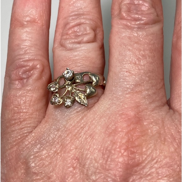 925 Mexico Eloquent dangle movable heart pendant ring - Picture 5 of 9